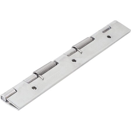 Kipp Spring Hinge Spring Closed A=40, B=180, Form:B Round Hole, Steel Galvanized K1176.4018011